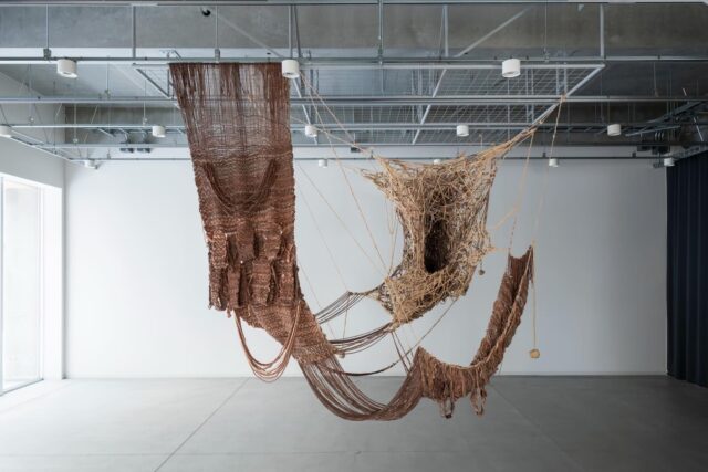 Ethnography of the Body and Material — Slowness and Depth in an Accelerated Society, presented in parallel with the 61st International Art Exhibition — La Biennale di Venezia
May 9 to November 22, 2026 at Palazzo Pisani Santa Marina
@goforkogei

ARTISTS
Yui Wata
@wata_yui.i 

Born in Shizuoka Prefecture in 2000, Wata earned a master’s degree in craft at Kanazawa College of Art in 2025. All fabrics are created through the repetitive patterns of weaving, yet Wata finds her creative playground in the narrow spaces between threads. Even seemingly flat fabrics have a semi-three-dimensional structure formed by intertwined threads, and she explores this by creating sculptural works that rise taller than herself. Her creative process always begins with manually plying threads. She also undertakes the labor-intensive process of dyeing threads with earth. For Wata, who says, “I just spontaneously sought a primitive process of creation,” these choices were an inevitable fate. Although she considers her sculptural approach—which uses the weight of the fabric itself—as primitive, it echoes her artistry of emphasizing materials and techniques, such as shifting qualities of plying and weaving from the top to the bottom. Through this process, Wata pursues a primal beauty created by humans. However, this pursuit is not about going back to the past, but rather a search for a synchronous beauty that transcends time and culture.

Her major exhibitions include Go for Kogei 2024 (Iwase Area, Toyama Prefecture, 2024) and Kuma experiment 2023-24 vol.6 Haptics in Everyday Life (Kuma Gallery, Tokyo, 2024). Major awards include the MUFG Special Award at Forbes Japan 30 Under 30 2024 (2024) and the President’s Award at the 67th Kanazawa College of Art Graduation Works (2024). Her work is included in the collection of the Kanazawa College of Art.

＿

1.Yui Wata, Platonic Dancer, 2026. Photo: Yoshio Daisuke [on exhibit]
2.Yui Wata, Tabula Rasa, 2024. Installation view from Go for kogei 2024, Seimaijo, 2024. Photo: Watanabe Osamu [reference]
3.Yui Wata, Vita, 2024. Installation view from Go for kogei 2024, Seimaijo, 2024. Photo: Watanabe Osamu [reference]
4.Photo: Haraguchi Ran